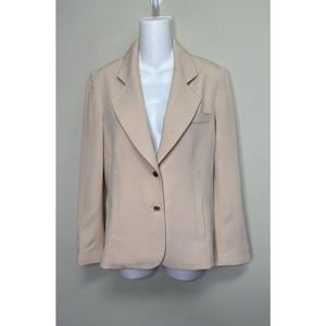 Sonia Rykiel Paris Vintage Lightweight‎ Jacket Blazer in Blush Tan~ S